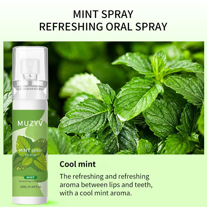 Private label oral spray breath freshener perfume mint mouth spray for bad breath