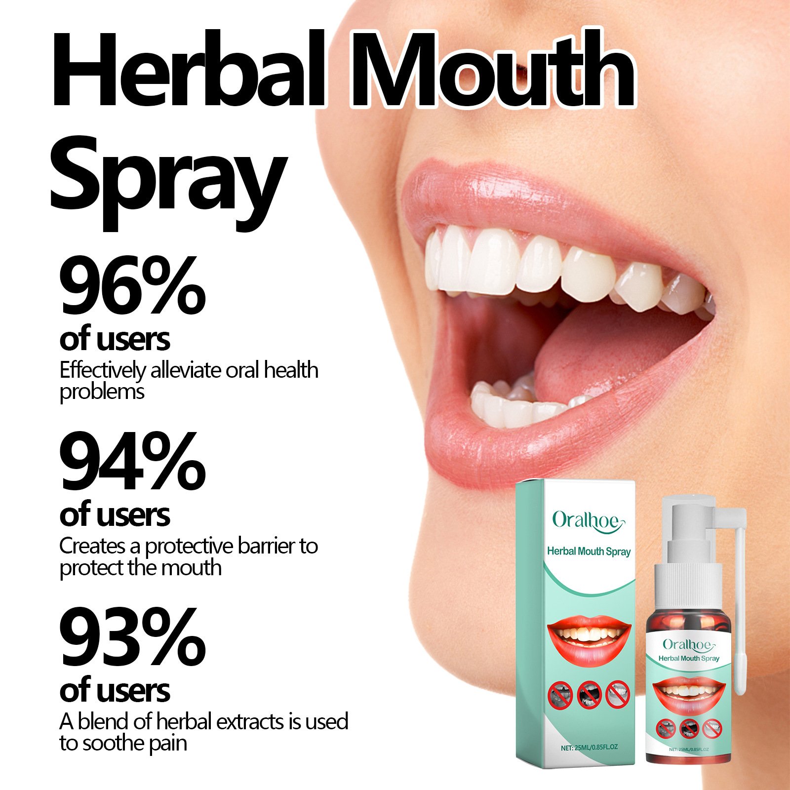 Natural Mint Spray Breath Freshener Mouth Spray Prevent Bad Odor Mouth Refresher Spray Fresh Breath Remove Bad Breath