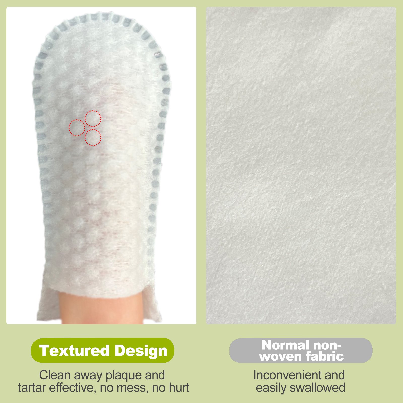 Wholesale Pet Grooming Wipes Dog Cat Cleaning Teeth Dental Finger Wipes