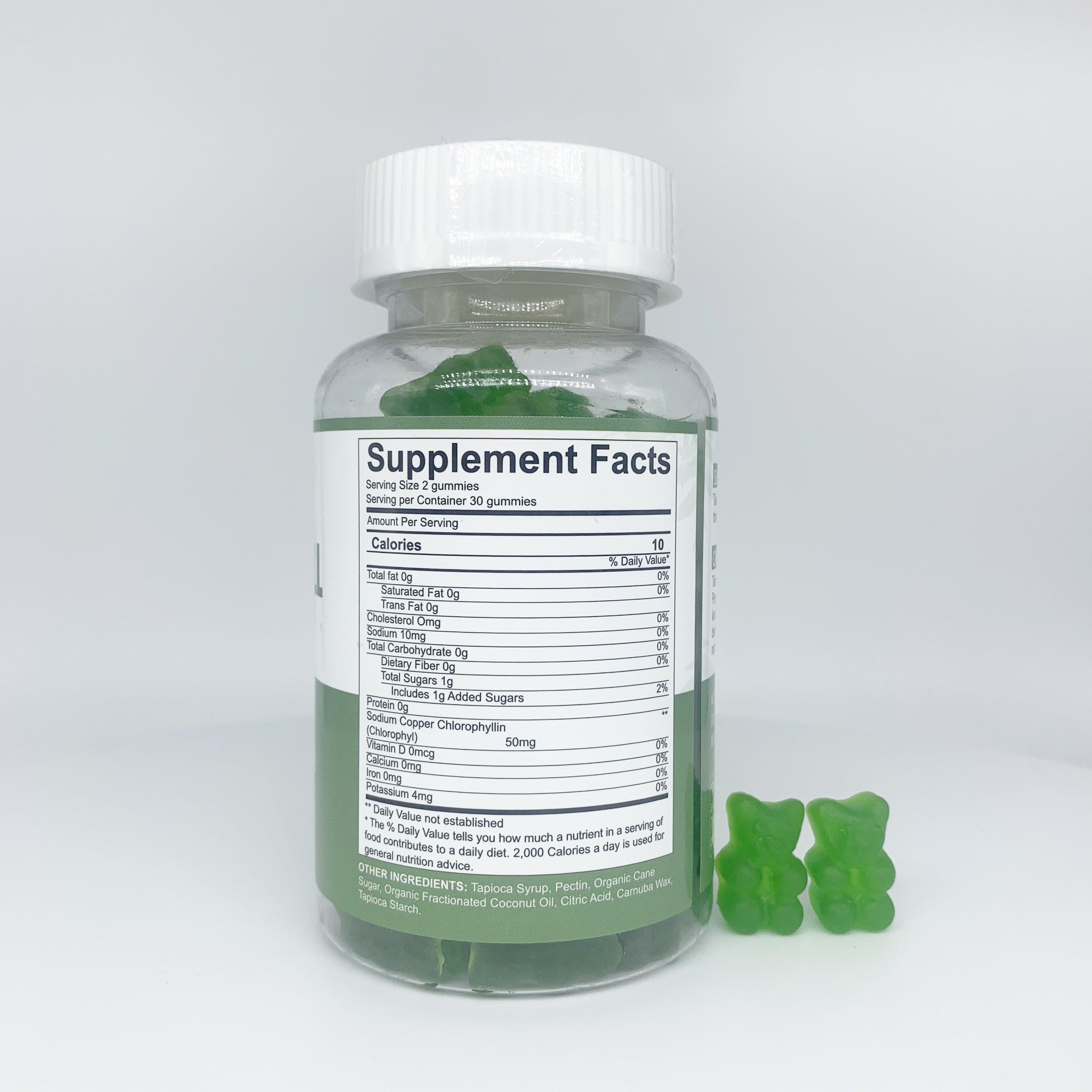 OEM Natural Detox gummy candy manufacturer custom halal Freshens Breath gummies body detox supplements chlorophyll gummies