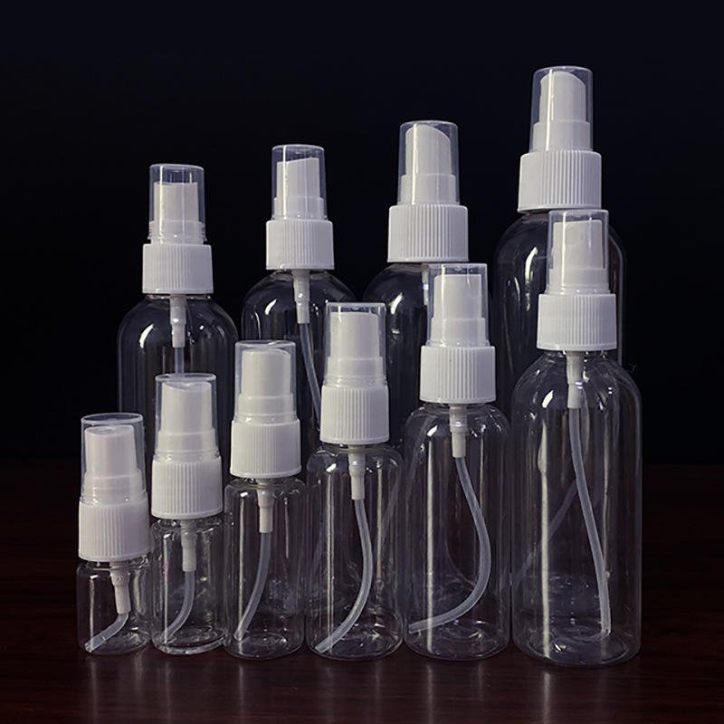 30Ml 50Ml 100 Ml Cosmetic Packaging Fine Pet Material Mist Sprayer Plastic Spray Bottle