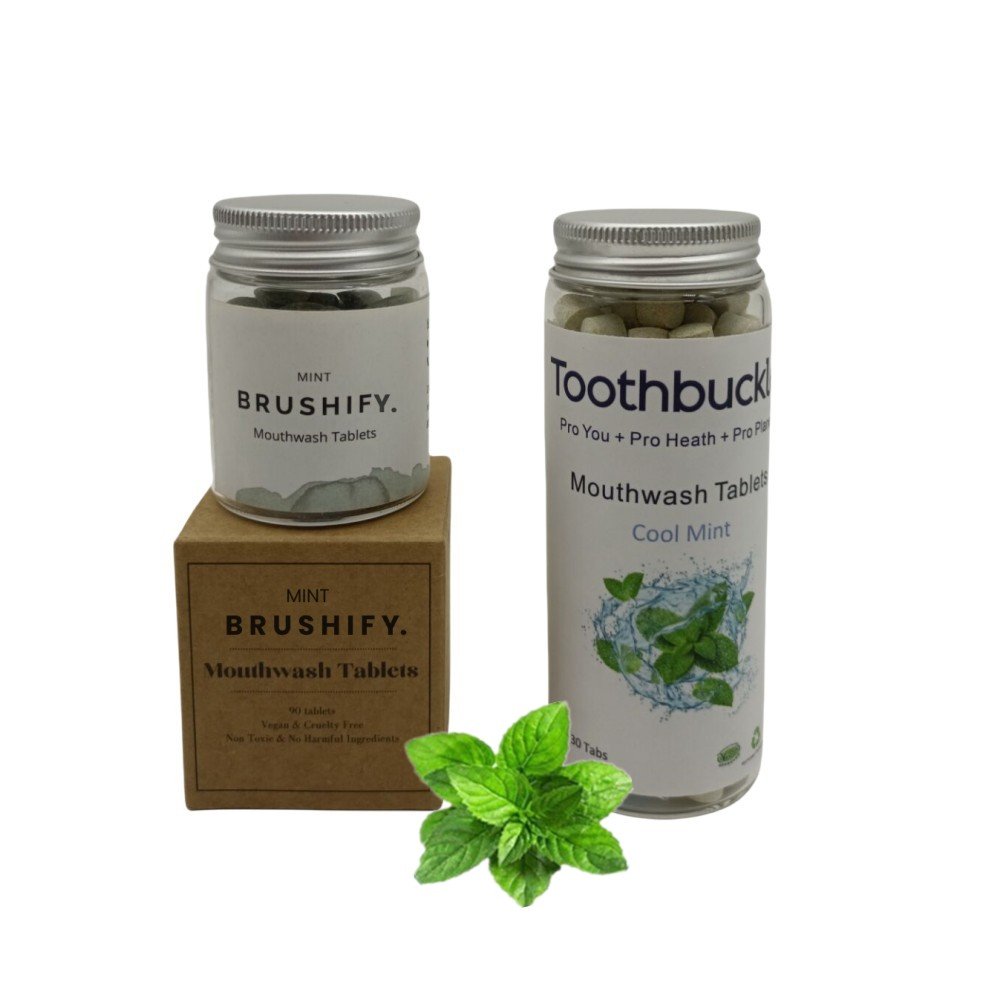 2024 Wholesale Mouth wash Tablet Herbal Fluoride Dental Effervescent Chewing Mouthwash Tablets