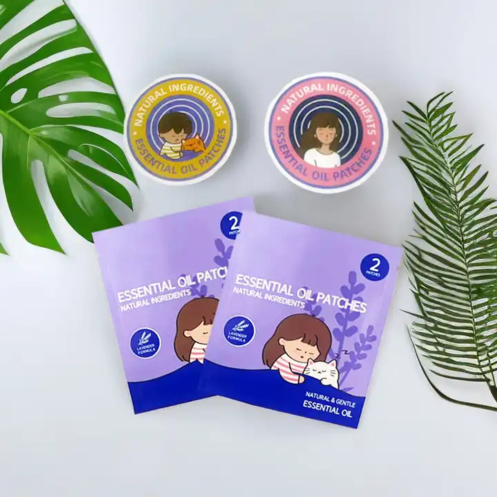 2024 popular better sleep Fresh Breath Patches lavender Essential Oil Sleep sticker Peppermint Scent Patch for kids and adults