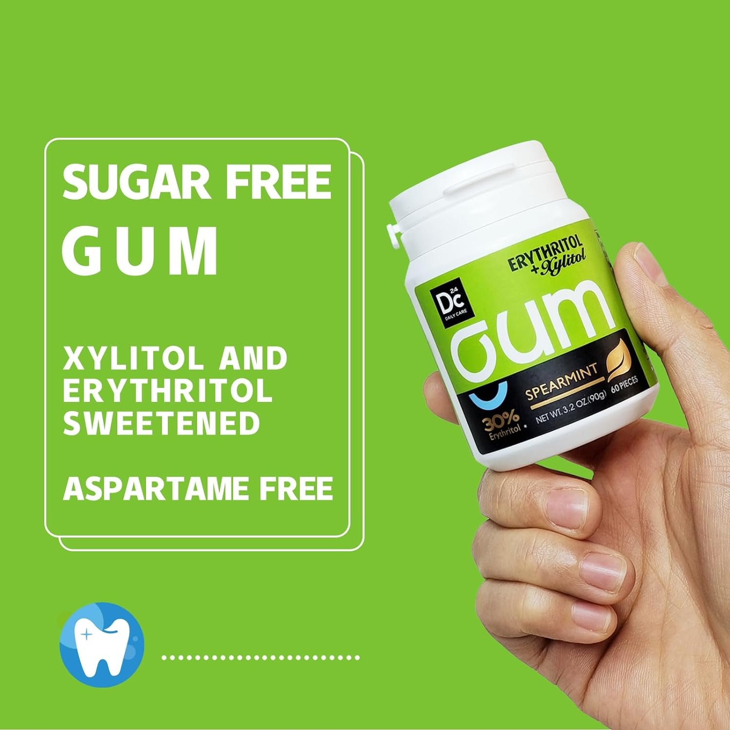 90g one bottle erythritol xylitol oral care good for teeth chewing gum