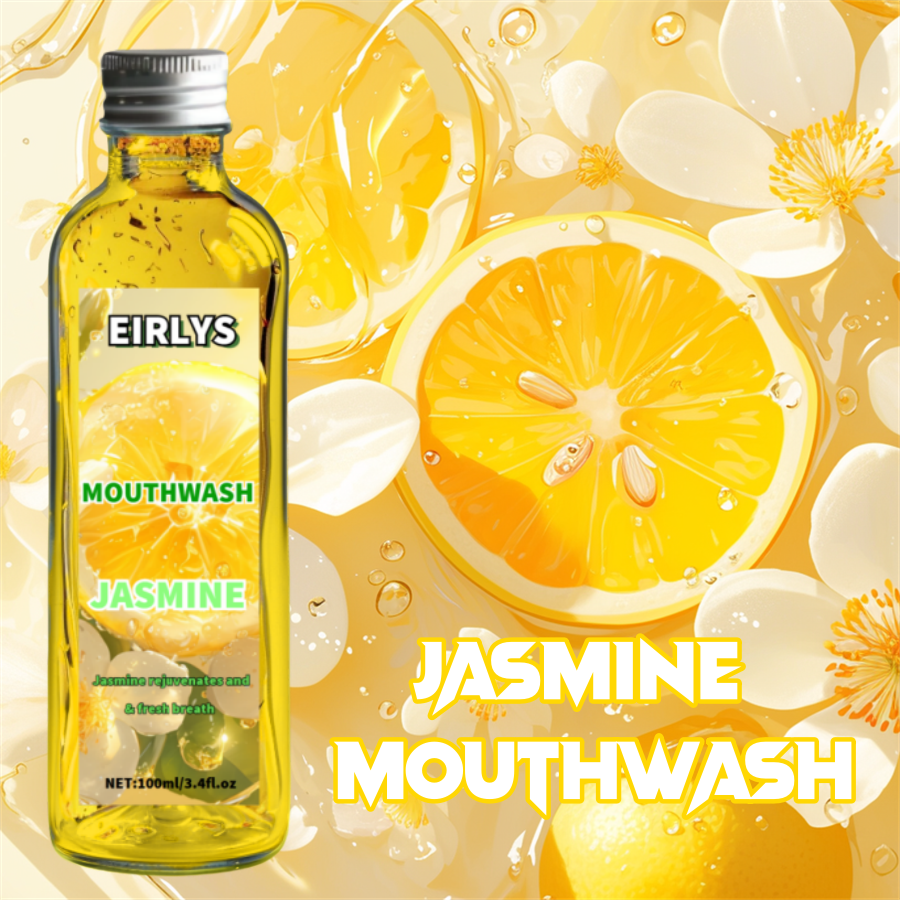 JASMINE Alcohol-Free 100ml Moutwash Coconut Mint Lemon Strawberry Flavors Fresh Breath Liquid Activated Charcoal Cool Mint Free