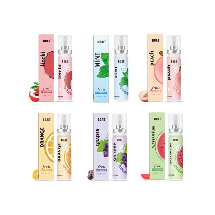 Oral Care Portable Fruity Fresh Breath Mouth Spray Portable Refreshing Mint Mouth Perfume Breath Freshener Spray For Bad Breath
