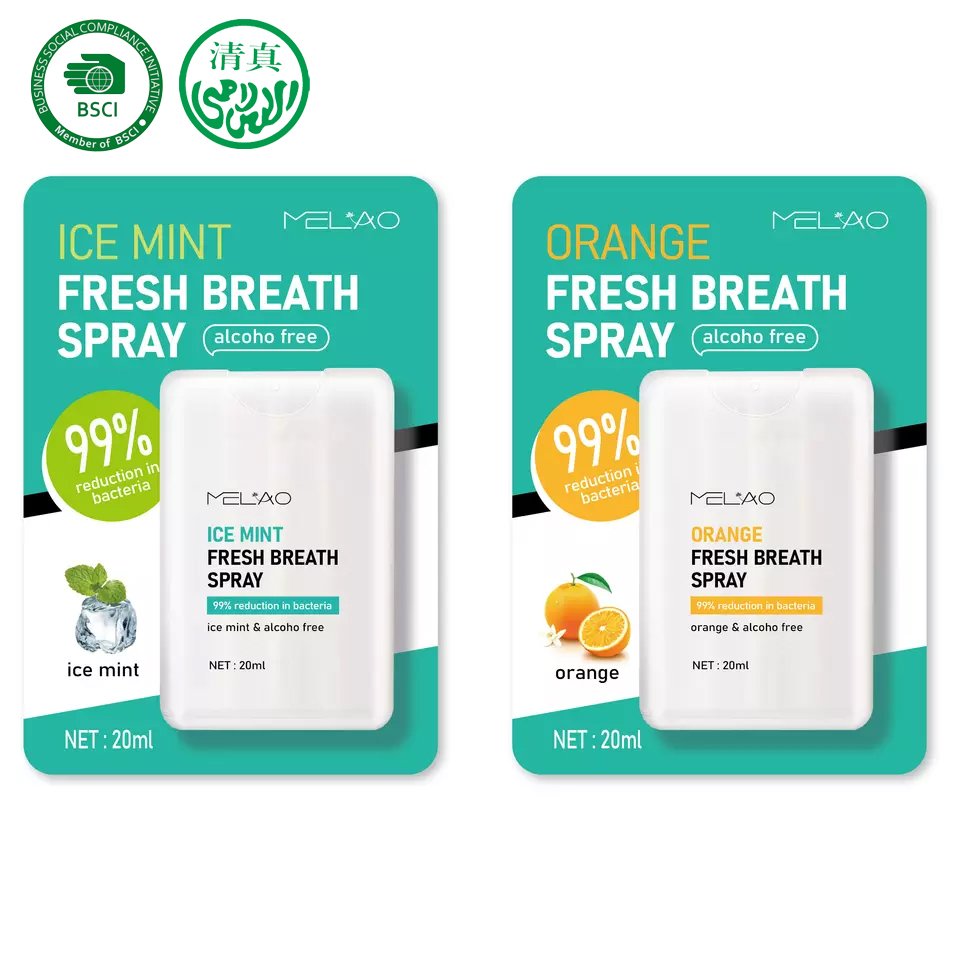 MELAO Custom Logo Dry mouth Spray Rapidky Long lasting moisturizing and Soothes Travel Size Oral Spray