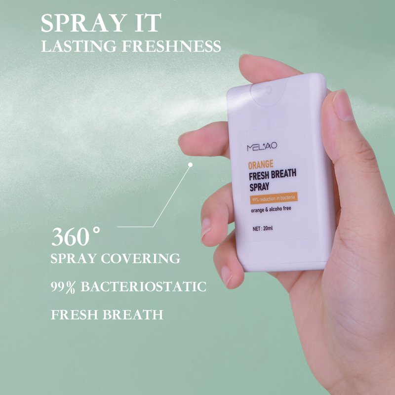 MELAO Custom Logo Dry mouth Spray Rapidky Long lasting moisturizing and Soothes Travel Size Oral Spray