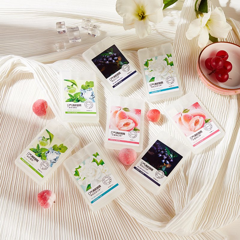 Portable Fruity Flavor Bad Breath Remove Perfume Mist Mouth Odor Breath Control Spray Oral Spray