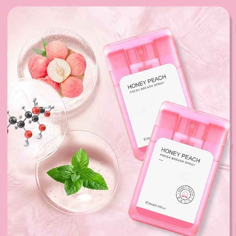 Custom Logo Portable Travel Size Oral Spray Bottle Natural Mint Oral Breath Spray Fresheners Breath Removal Bad Breath Mouth