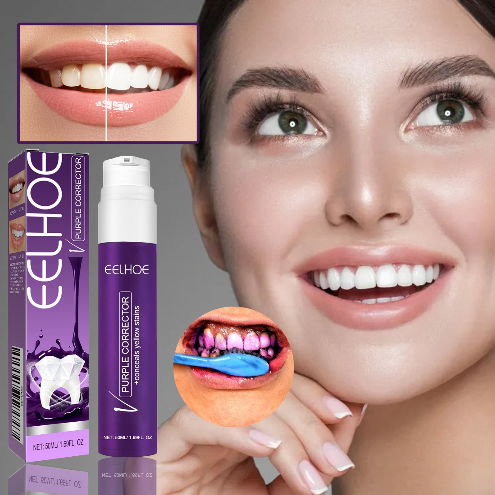 EELHOE OEM Remove Plaque Stains Care Toothpaste Corrector Teeth Mouth Breathing Freshener Whitening Sensitive Teeth Toothpaste