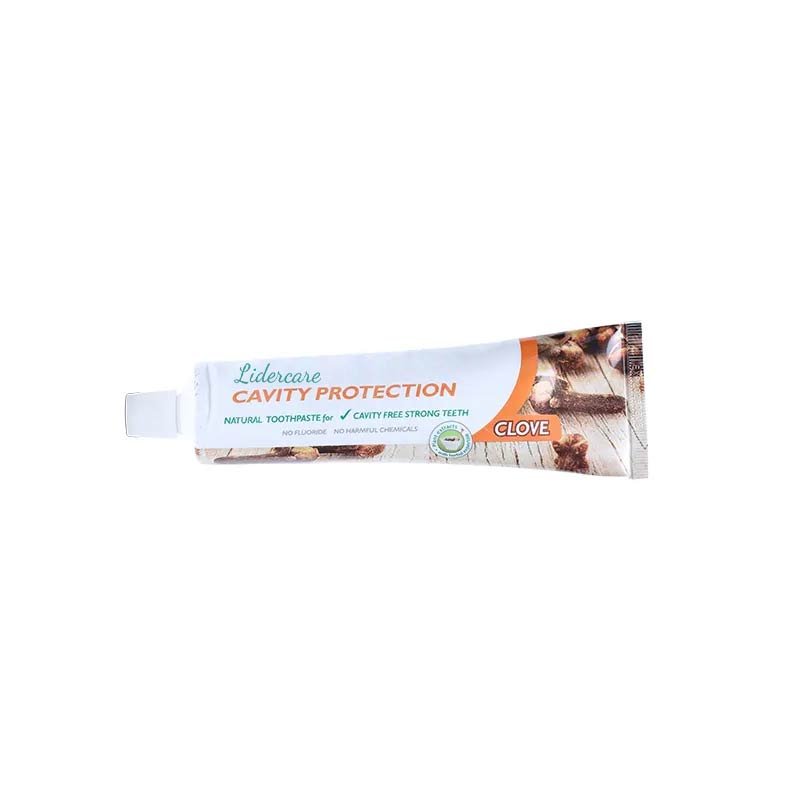 Lidercare Natural No Fluride Cavity Protection Toothpaste Antibacterial Ingredient Clove Toothpaste With Free Toothbrush