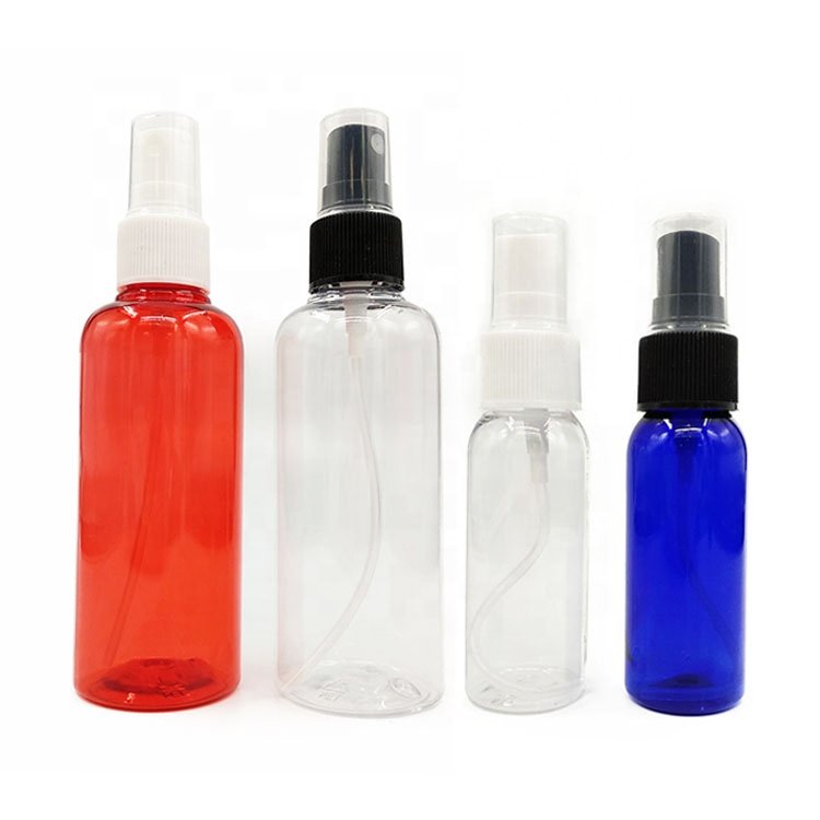 high end empty plastic amber spray bottle 120ml 150ml plastic perfume bottle with silver fine mist spray