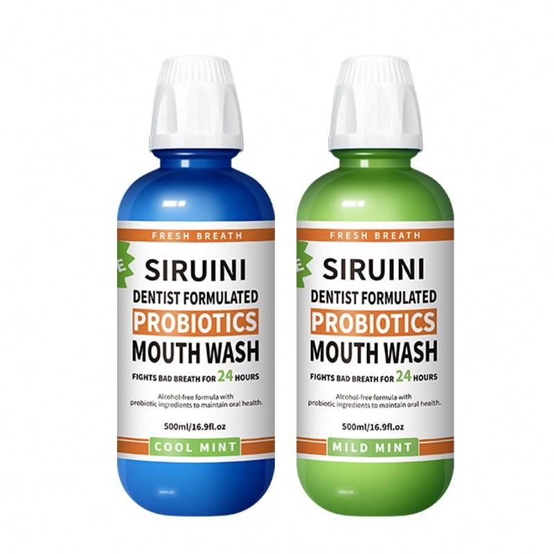 Private Label Mouth Wash Probiotic Glacier Refreshing Bad Breath Fresheners Whitening Teeth Mouthwash Oral Care