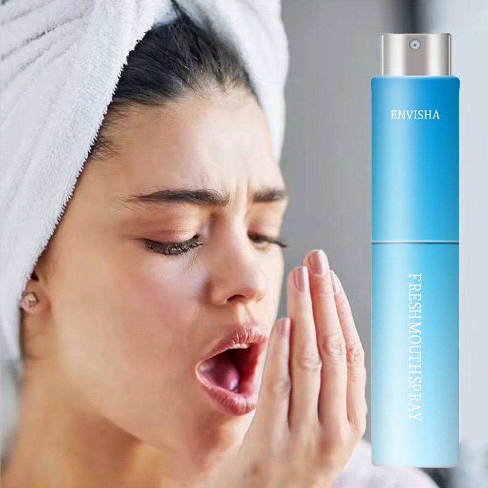 ENVISHA Breath Spray Lemon Mint Oral Perfume Spray Dry Cleaning Bad Breath Odor Removal Oral Care Freshener For Mouth Spray