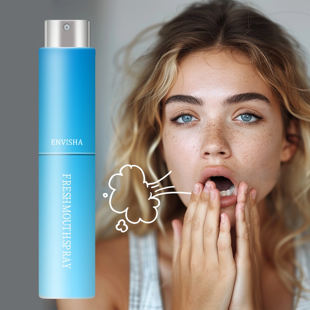 ENVISHA Breath Spray Lemon Mint Oral Perfume Spray Dry Cleaning Bad Breath Odor Removal Oral Care Freshener For Mouth Spray