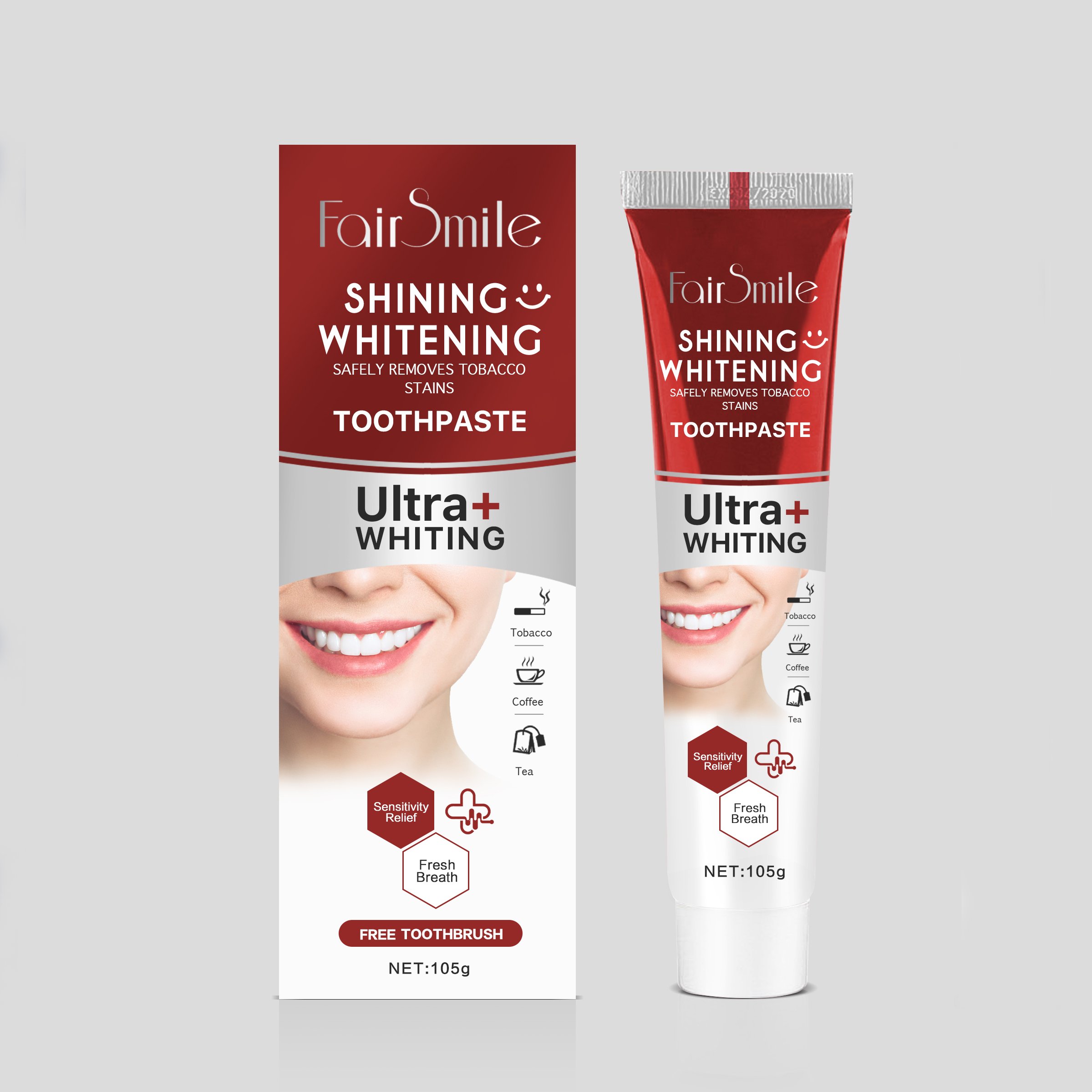 Private label breath freshening, anti-caries, stain removal, gum protection, whitening toothpaste