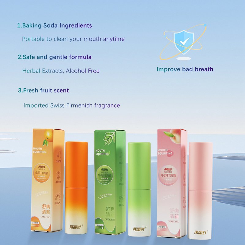 Wholesale 9ml Portable Breath Fresheners Multi Flavor Oral Spray Custom Logo Perfume Mouth Spray For Bad Breath
