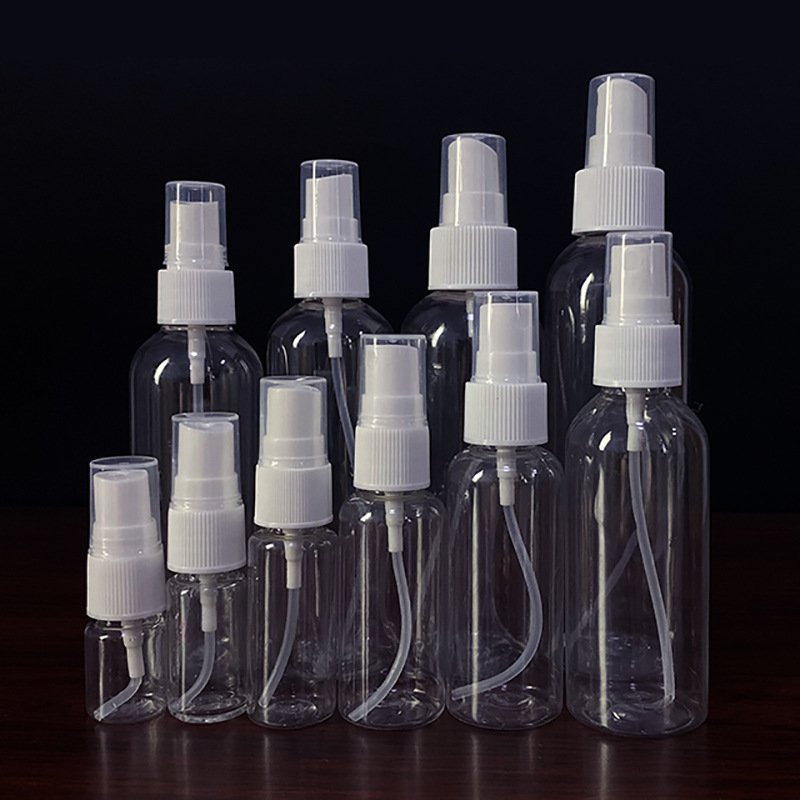 10ml 30 Ml 50ml 60ml 75ml 80ml 100ml 500ml Clear Pet Plastic Breath Freshener Perfume Alchhol Hand Sanitzser Pocket Spray Bottle