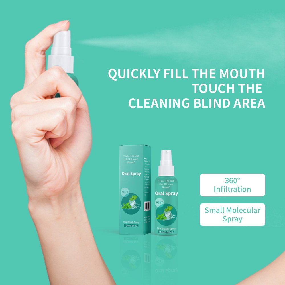 Herbal Halitosis with Oral Fresh Spray The Oral Freshening Spray Lasts Long-lasting Freshness Natural Fresh Breath Mouth Spray