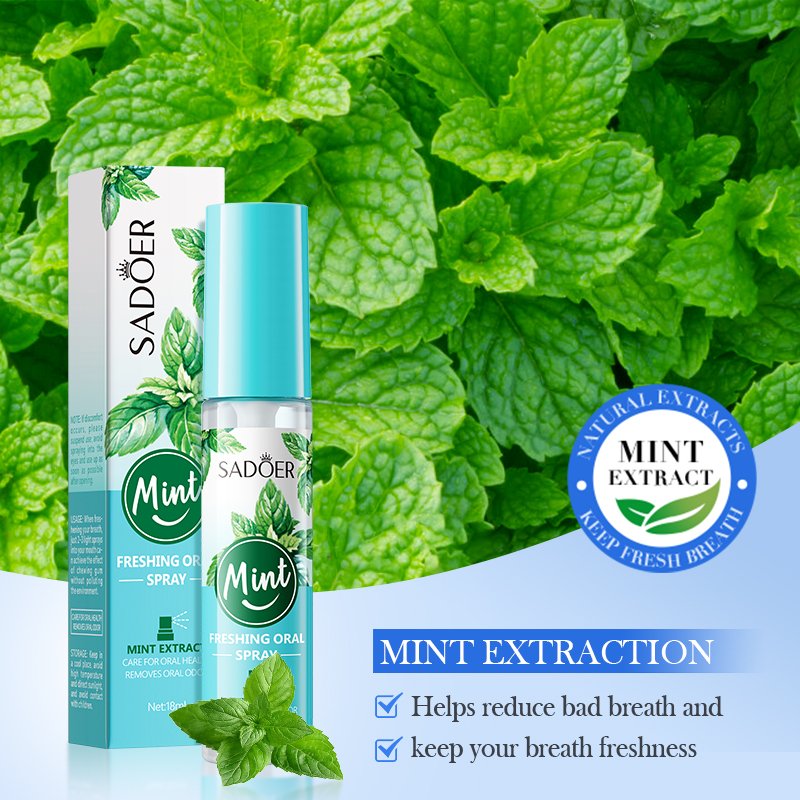 SADPER Wholesale Hot-Selling Mint Lemon Honey Peach Oral Spray Freshens Breath Travel Size Mini Breath Spray For Men And Women
