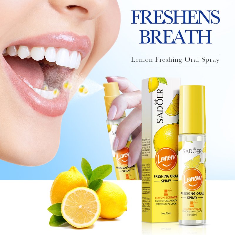 SADPER Wholesale Hot-Selling Mint Lemon Honey Peach Oral Spray Freshens Breath Travel Size Mini Breath Spray For Men And Women