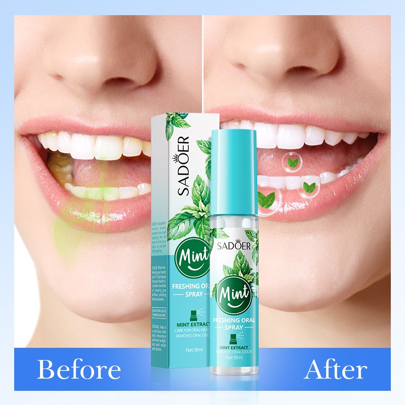 SADPER Wholesale Hot-Selling Mint Lemon Honey Peach Oral Spray Freshens Breath Travel Size Mini Breath Spray For Men And Women