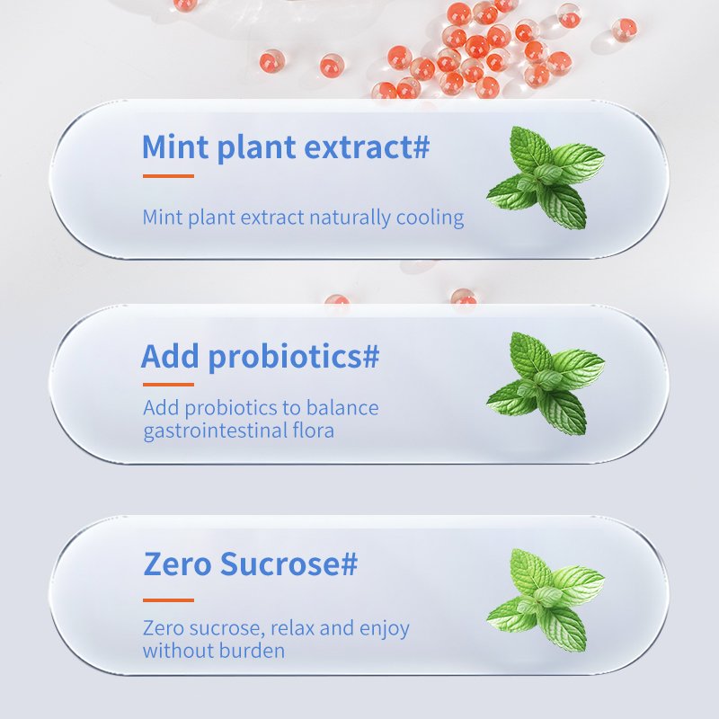 Mouth mint Breath Freshener Cleans The Mouth Removes Smoke Smell Removes Bad Breath Air Freshener Breath double capsule