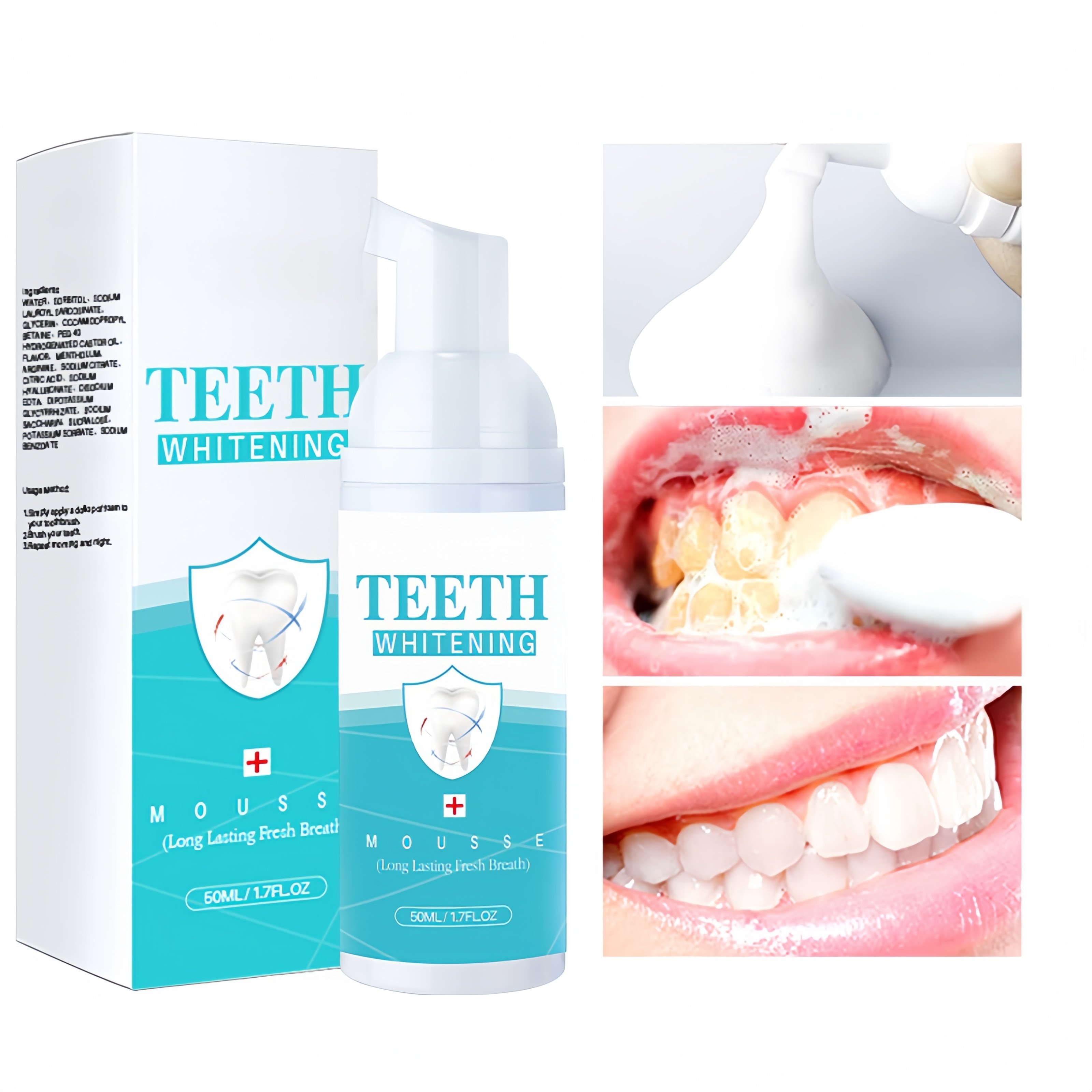 Teeth cleansing mousse Teeth Cleaning Clean teeth care Freshens Breath Oral cleaning care foam