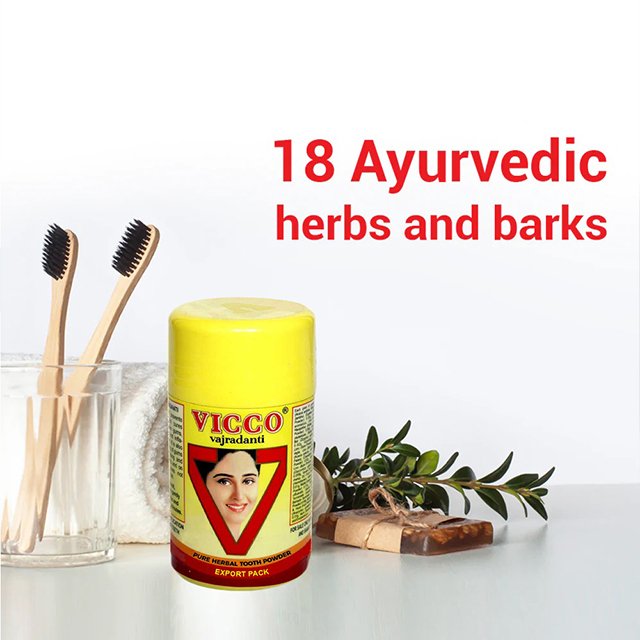 Vicco Vajradanti Herbal Toothpowder-100g