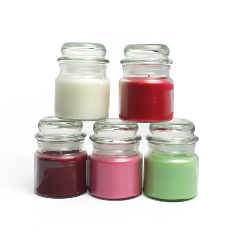 Daily aroma air freshener - scented candles in rounded jars. Ideal for home fragrance. Suitable for both indoor and outdoor use