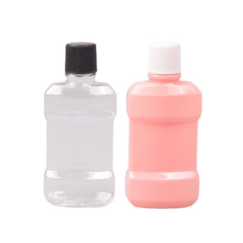 80ml100ml180ml250ml350ml500ml1000ml Transparent Pet Mouthwash Bottle With Screw Cap/1l White Bottle