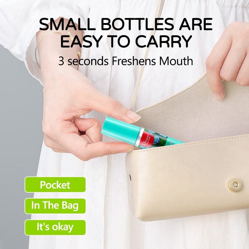 Disaar Breath Freshener Spray Lemon Mint Flavor Female Male Remove Odor Breath Mouth Spray For Bad Breath