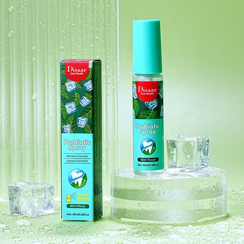 Disaar Breath Freshener Spray Lemon Mint Flavor Female Male Remove Odor Breath Mouth Spray For Bad Breath