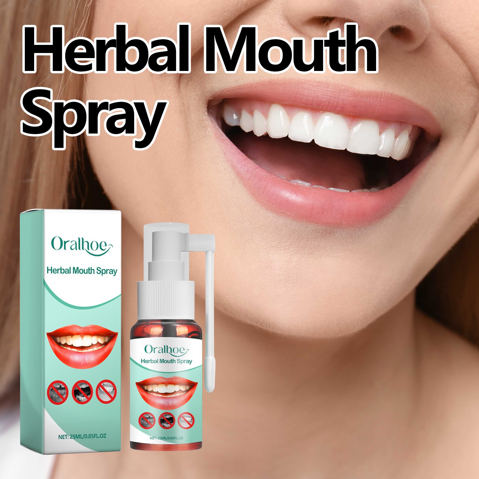 Hot Sale Easy to Use Freshen Breath Repair Gum Swelling and Pain Relieving Oral Ulceration Portable Spray