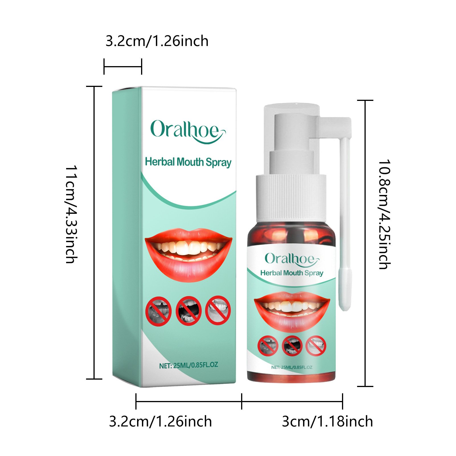 Hot Sale Easy to Use Freshen Breath Repair Gum Swelling and Pain Relieving Oral Ulceration Portable Spray