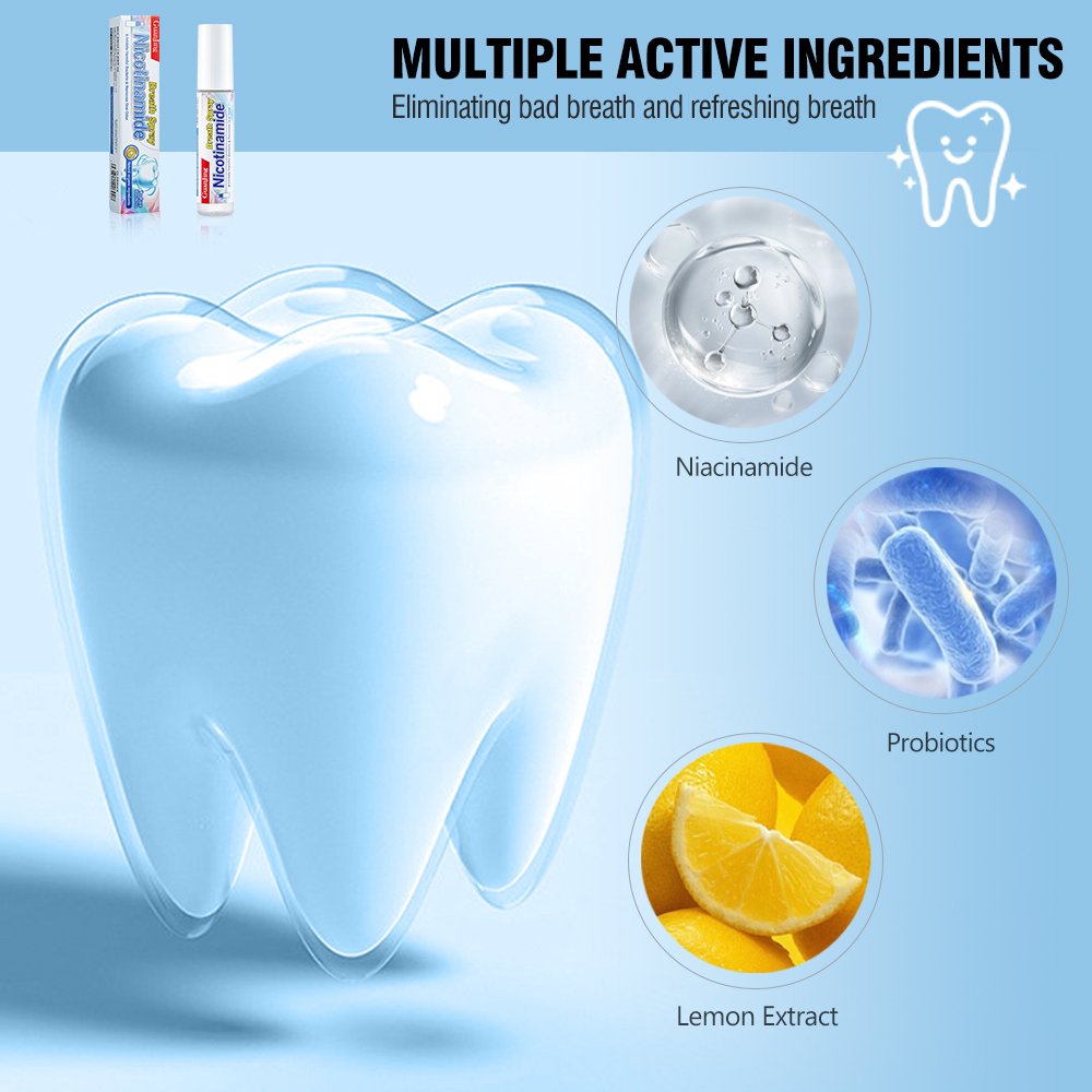 Guanjing Lemon Extract Breath Fresheners Remove Bad Breath Perfume Nicotinamide Fresh Breath Mouth Spray