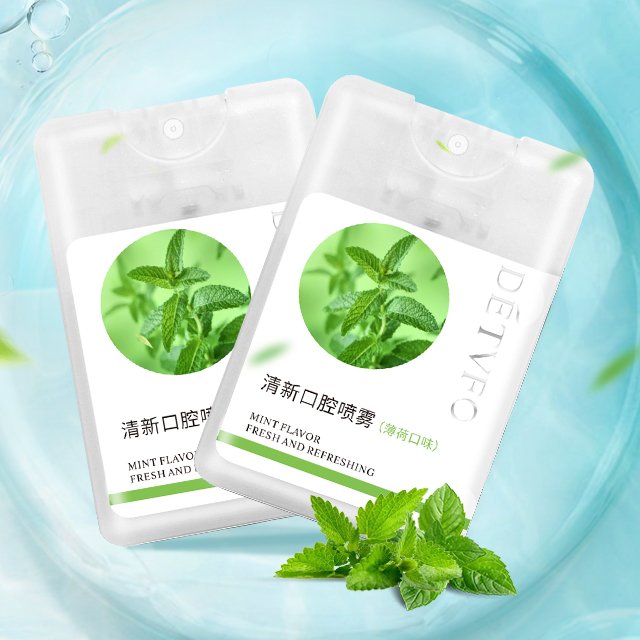 Private Label High Quality Portable Sweet Peach Refreshing Breath Oral Mouth Spray Mint Oral Spray for Bad Breath