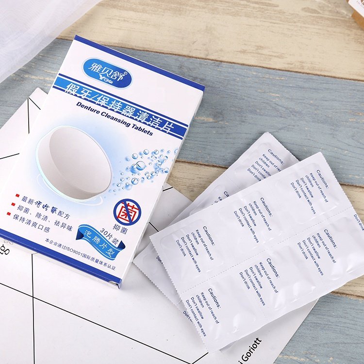 Chinese manufacturer sale effective cleaning effervescent tablets clean denture
