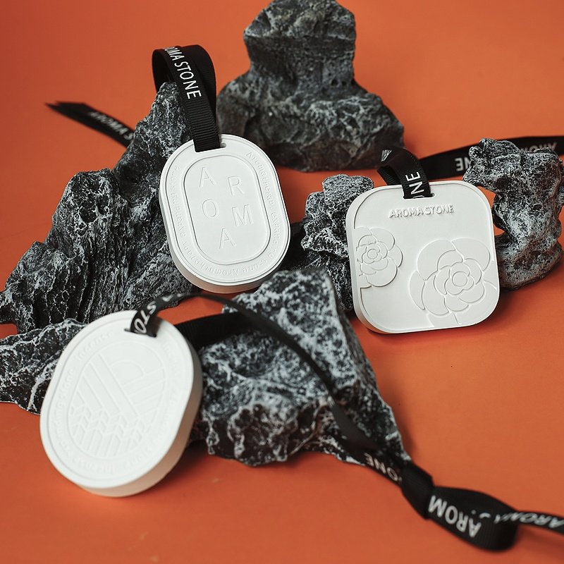 Custom Car Hanging Ceramic Diatomite Air Freshener Aroma Gypsum Diffuser Stone