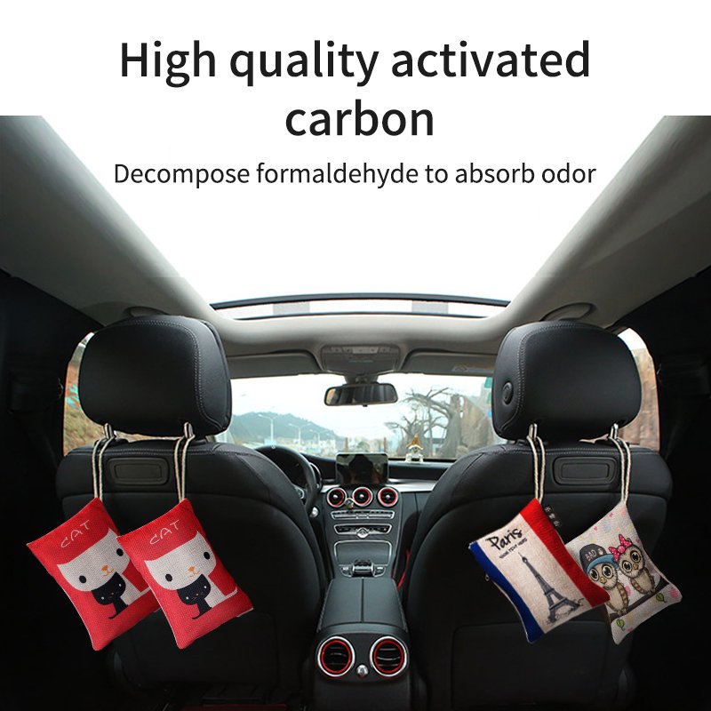 Custom Breathe Green Dehumidifier Air Purifying Deodorizer Odour Eliminator Removal Active Bamboo Charcoal Bag For Car