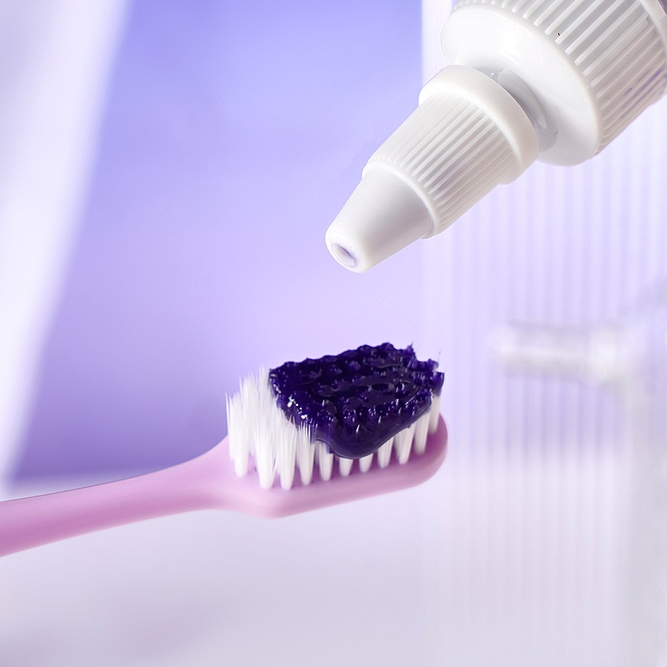 Haicuier purple bright tooth color repair toothpaste to yellow to stain to bad breath fresh bright white oral care