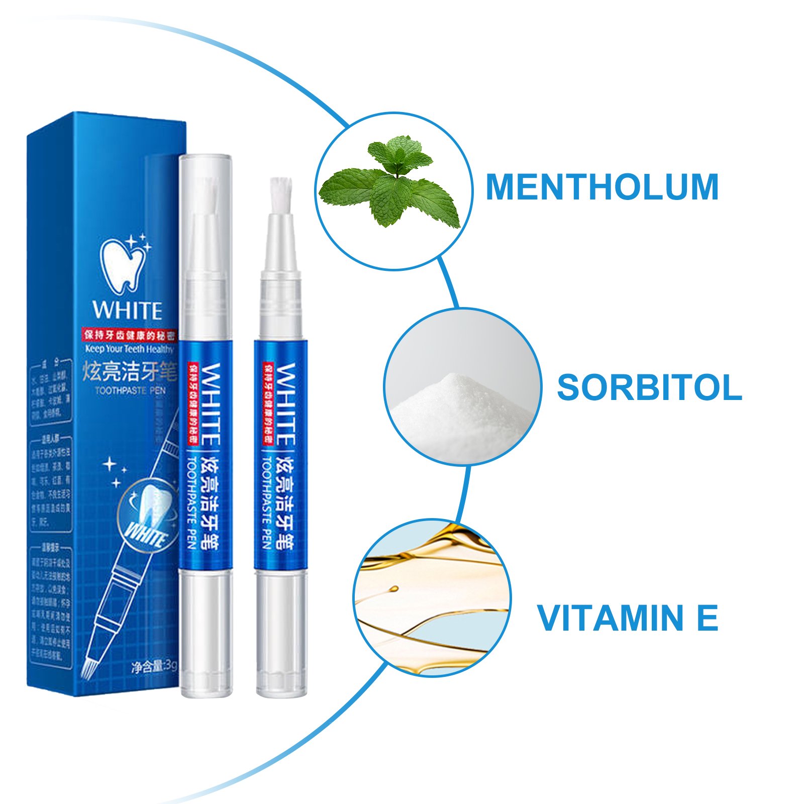 Professional Custom Dental 3ml Teeth Whitening Gel Press Pen Twist Teeth Whitening Pen