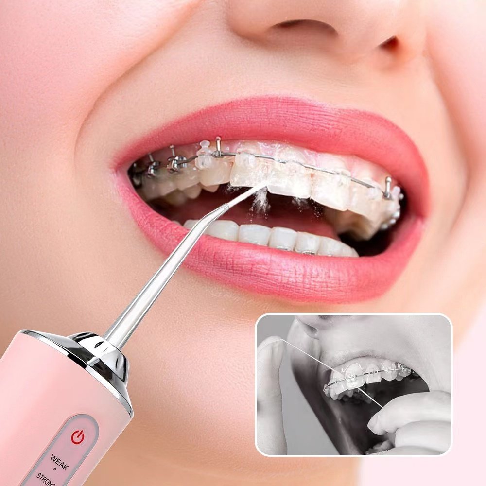 Wholesale Portable Mini Oral Irrigator Home Travel Dental Floss Water Flosser IPX7 Waterproof Electric Teeth Cleaning Device