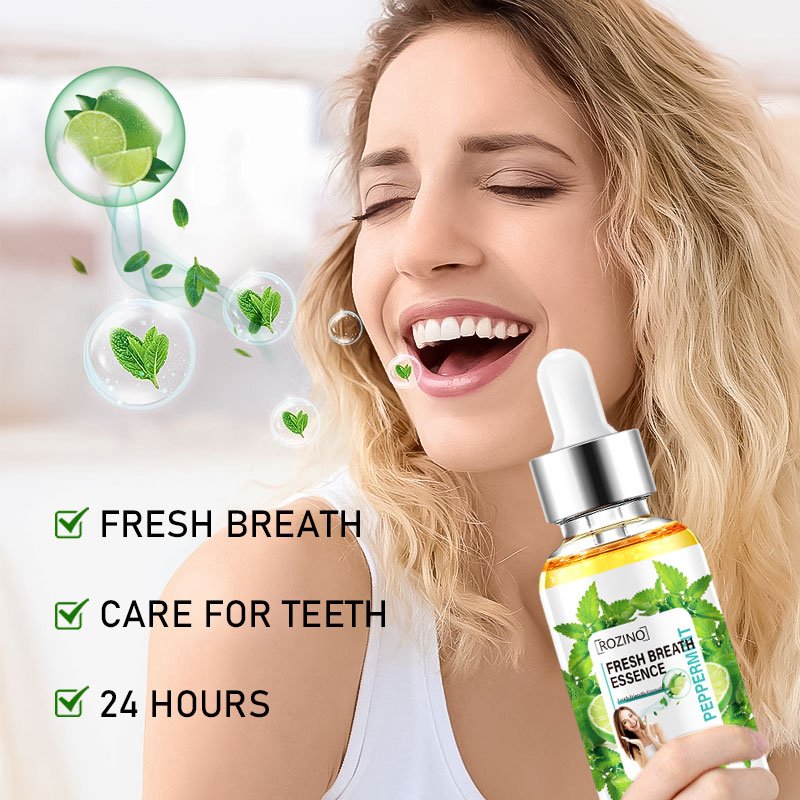 Mint breath refreshing essence, lasting fresh breath, remove odor, refresh, clean mouth and care for teeth