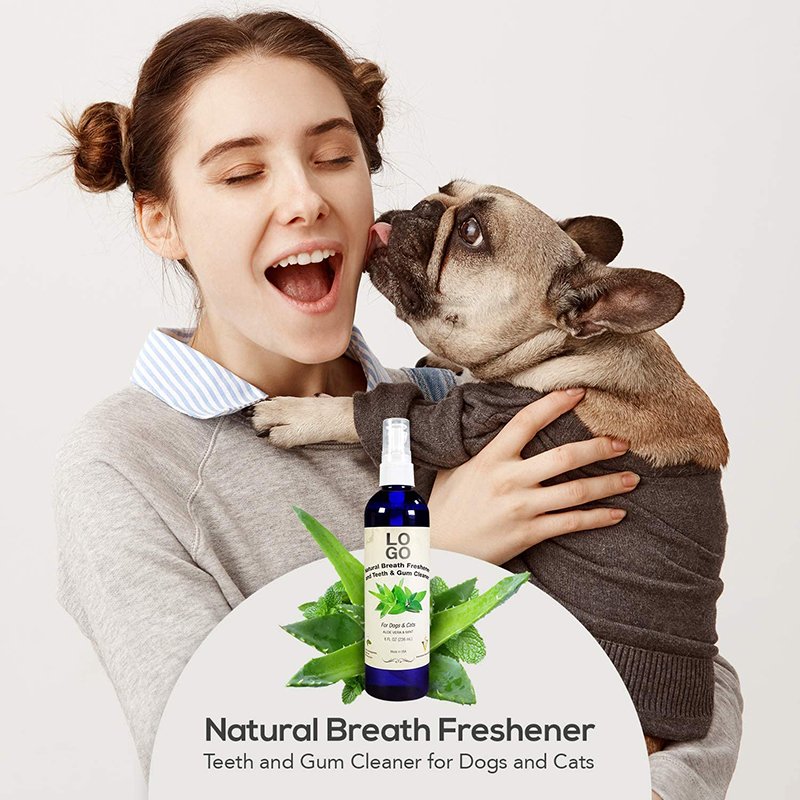 Private Label Natural Breath Freshener Cleaner Liquid Tartar Remover Pet Oral Care Dental Spray
