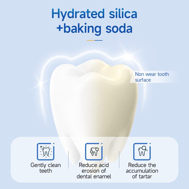 Removes Stains Bad Breath Organic Soda Toothpaste Whitening Teeth Probiotics Enzymes Toothpaste