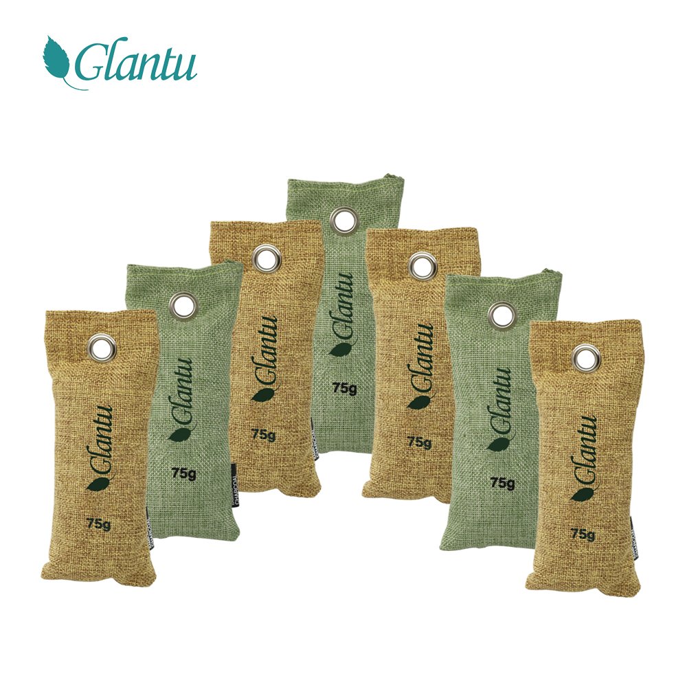 75g Mini Bamboo Charcoal Bags Natural Air Purifier, Shoe Deodorizer And Odor Eliminator