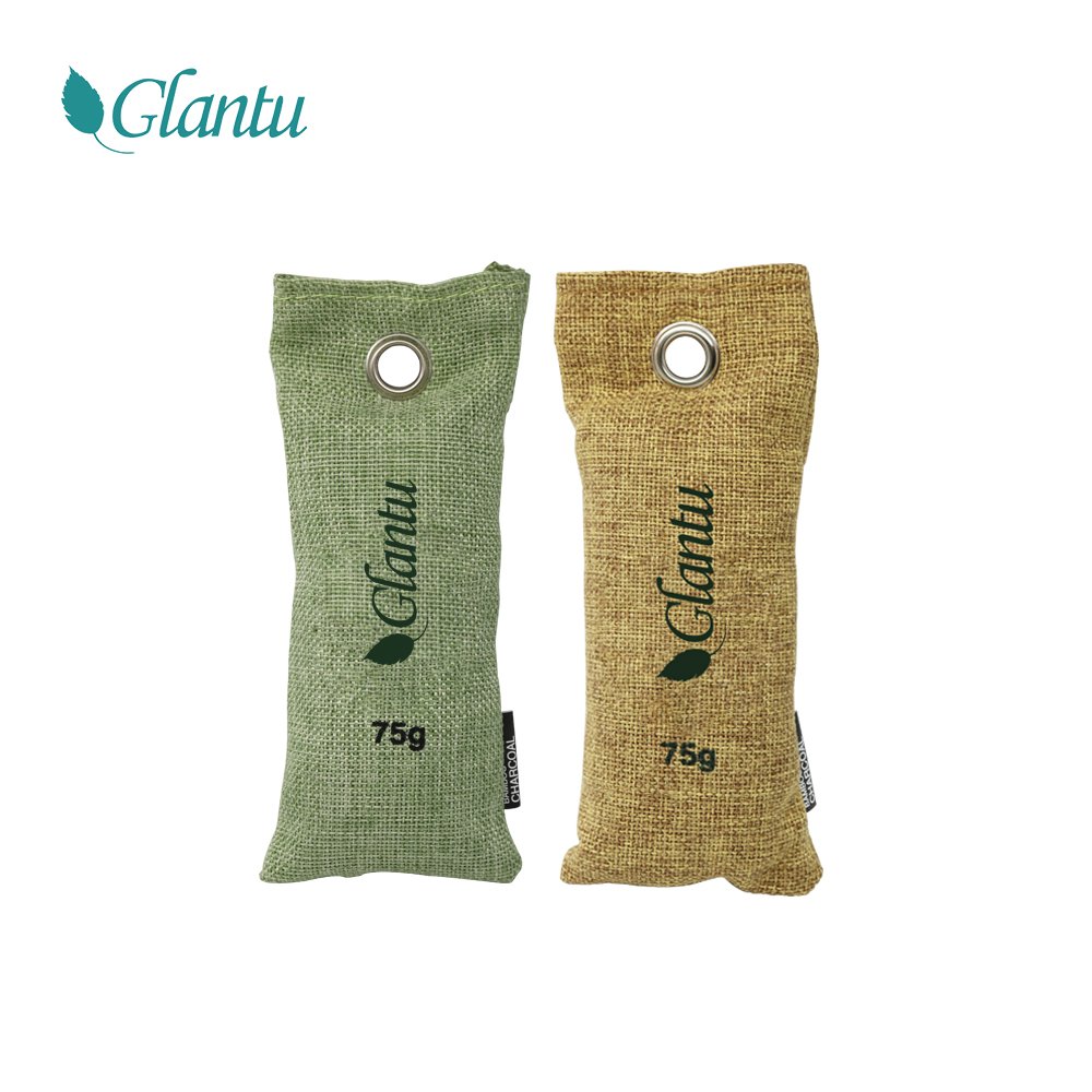 75g Mini Bamboo Charcoal Bags Natural Air Purifier, Shoe Deodorizer And Odor Eliminator