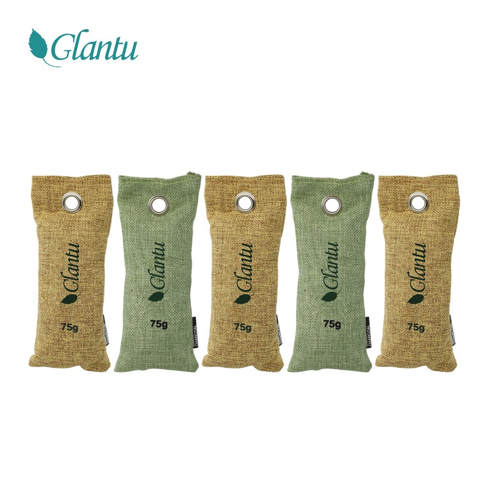 75g Mini Bamboo Charcoal Bags Natural Air Purifier, Shoe Deodorizer And Odor Eliminator
